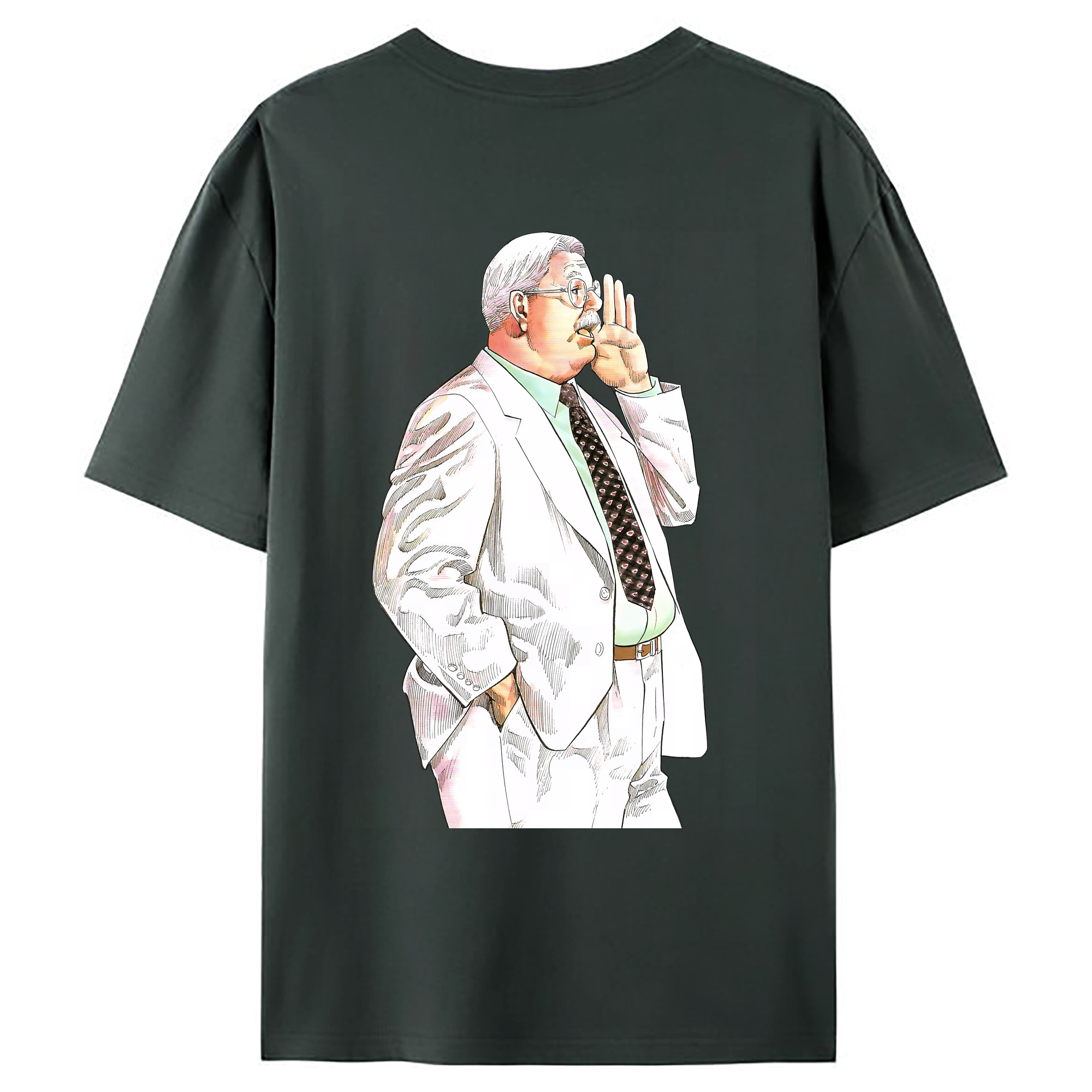 （画像用） SLAM DUNK／スラムダンク 綿100％ メンズ半袖Tシャツ（バックプリント） 通気性
